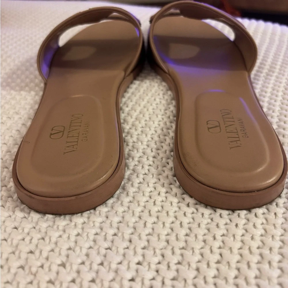 Valentino Women's Brown Slide Sandals - Picture 3 of 6